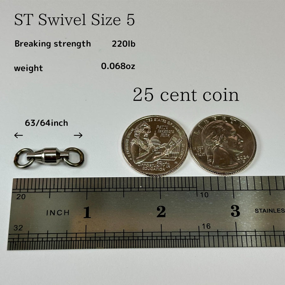 360-degree rotation of Tsuridamashii swivel