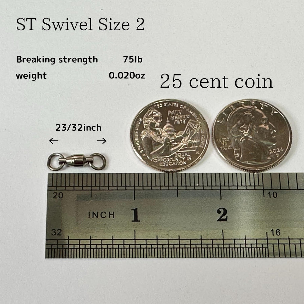 SUS430 stainless steel ball bearings visible in swivel
