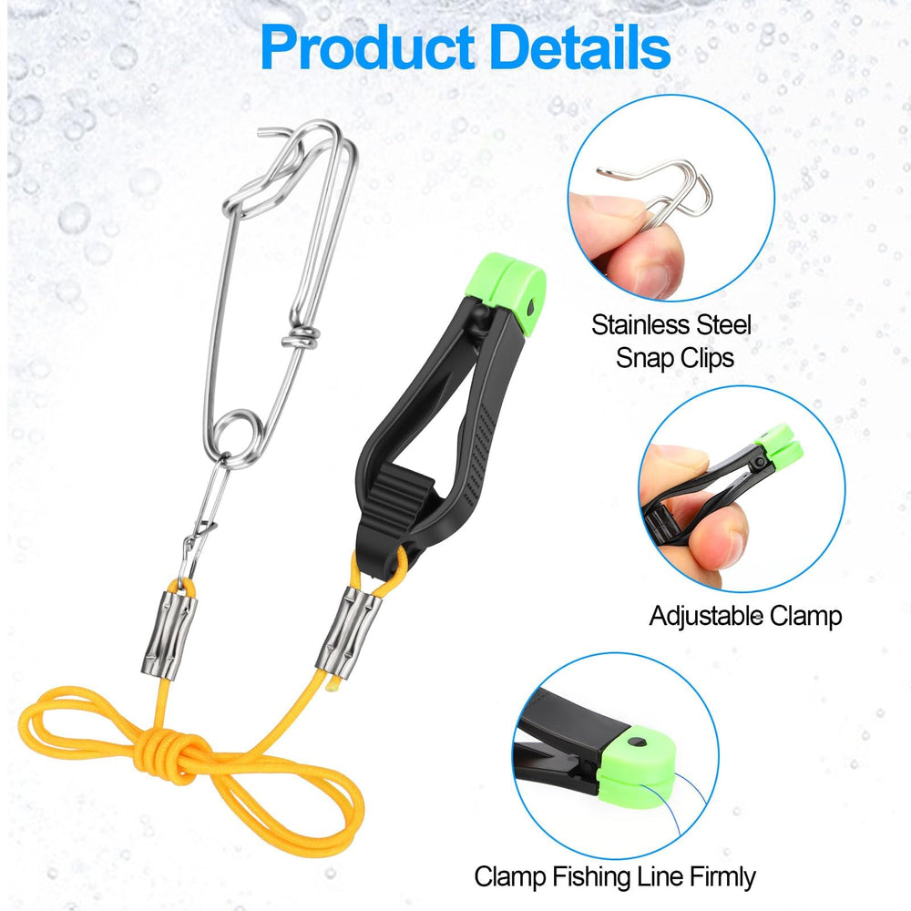 Downrigger setup with line release clips for planer board trolling