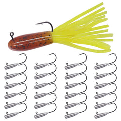 Tube jig heads 3/16 oz in package for crappie, panfish, bass