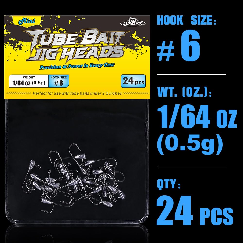 Jig heads being rigged with tube baits setup
