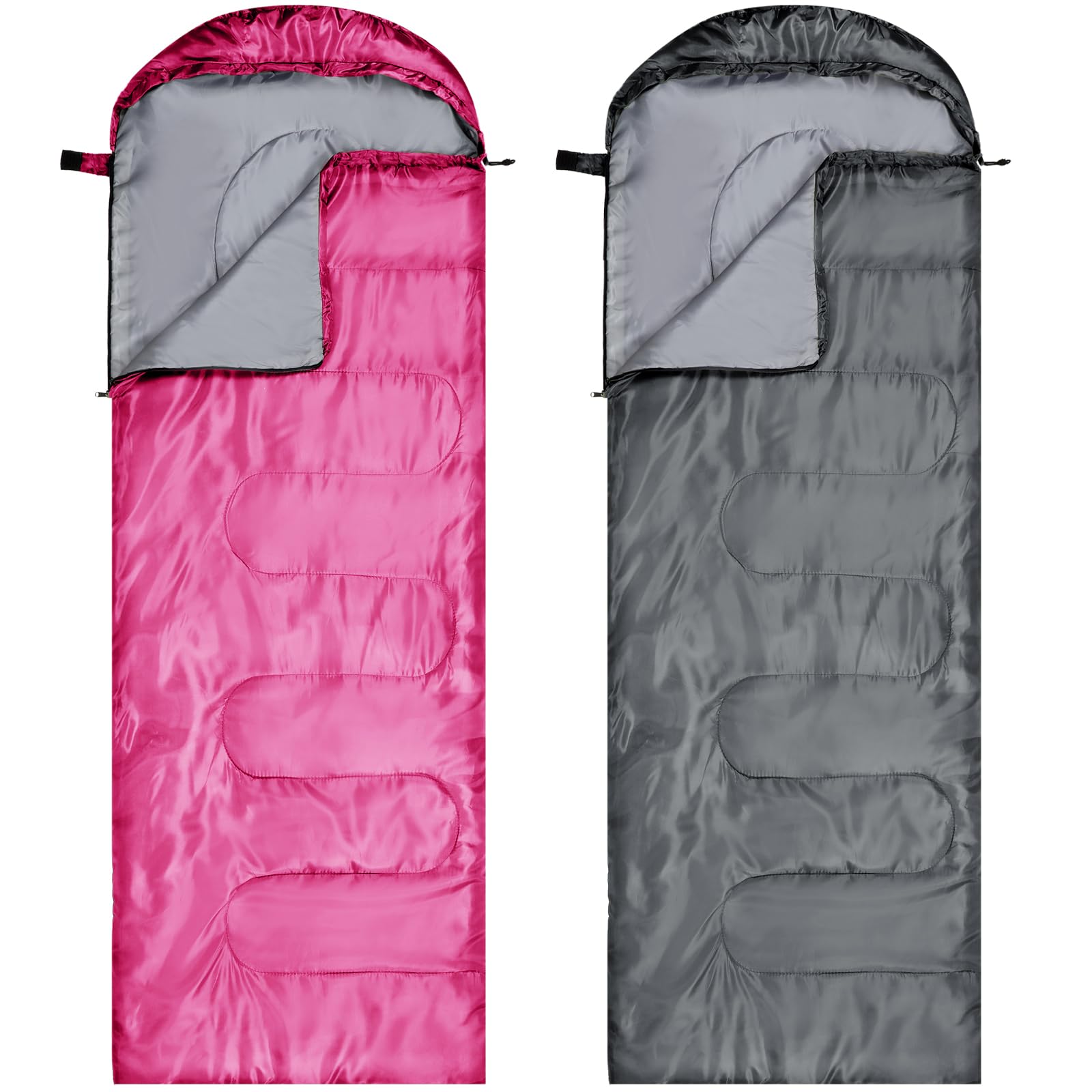 Tudomro outdoor camping setup with sleeping bags ready