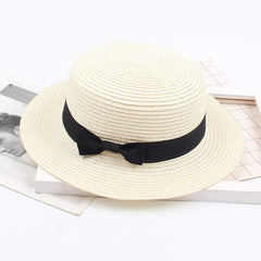 tuduoms Panama-style flat-top hat chic silhouette for summer outings
