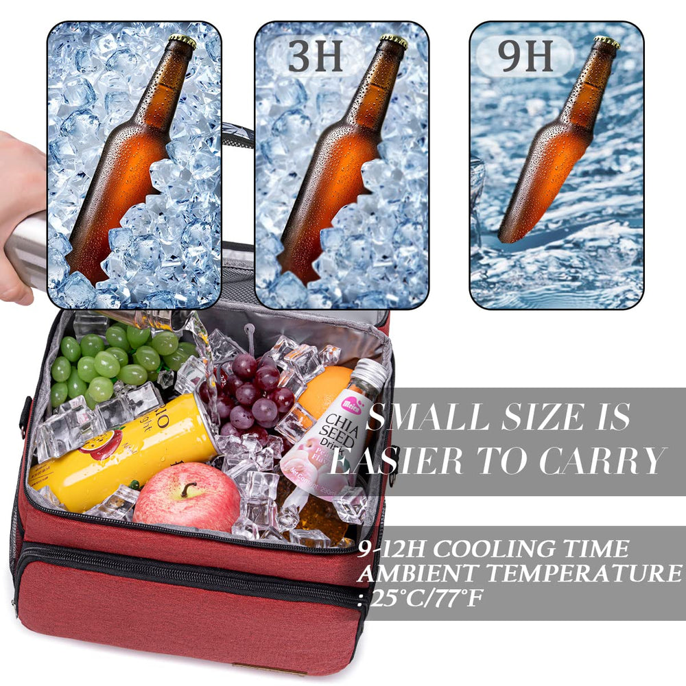 TuErCao cooler bag leakproof liner ensures easy cleanup after outings.