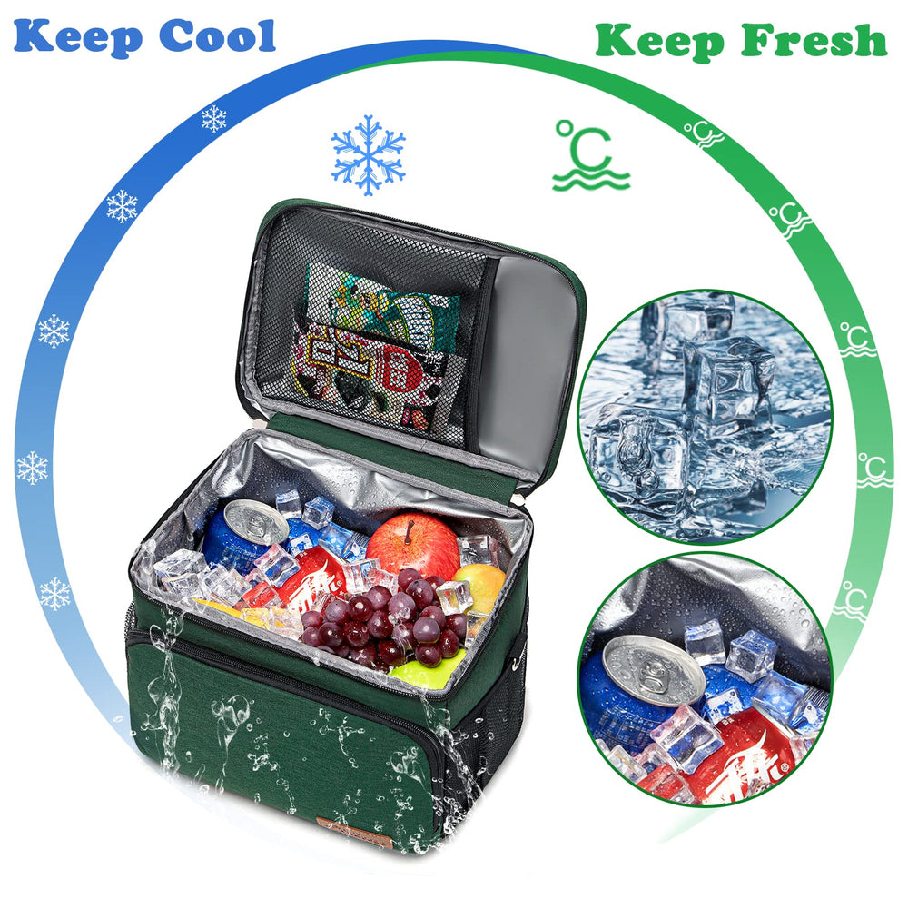 TuErCao Soft Cooler Bag leakproof lining cleans easily after use.