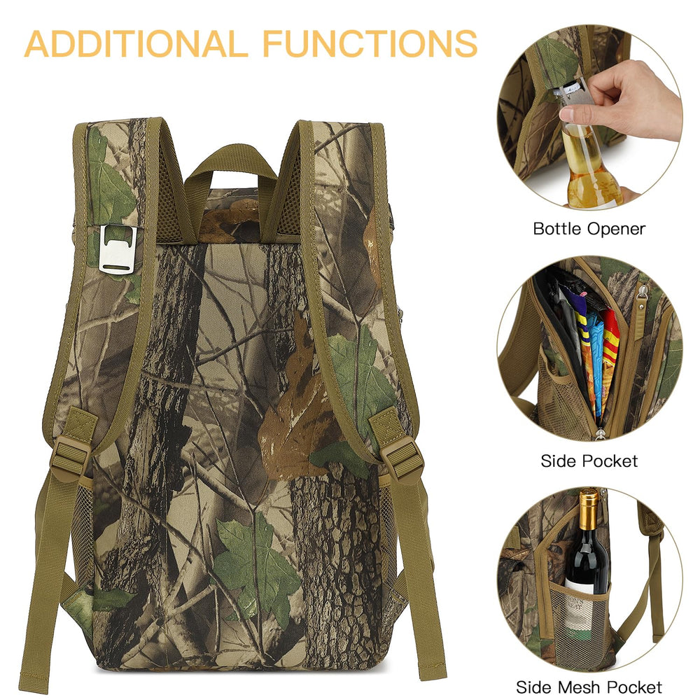 TUGUAN cooler backpack side pocket fits umbrellas or bottles