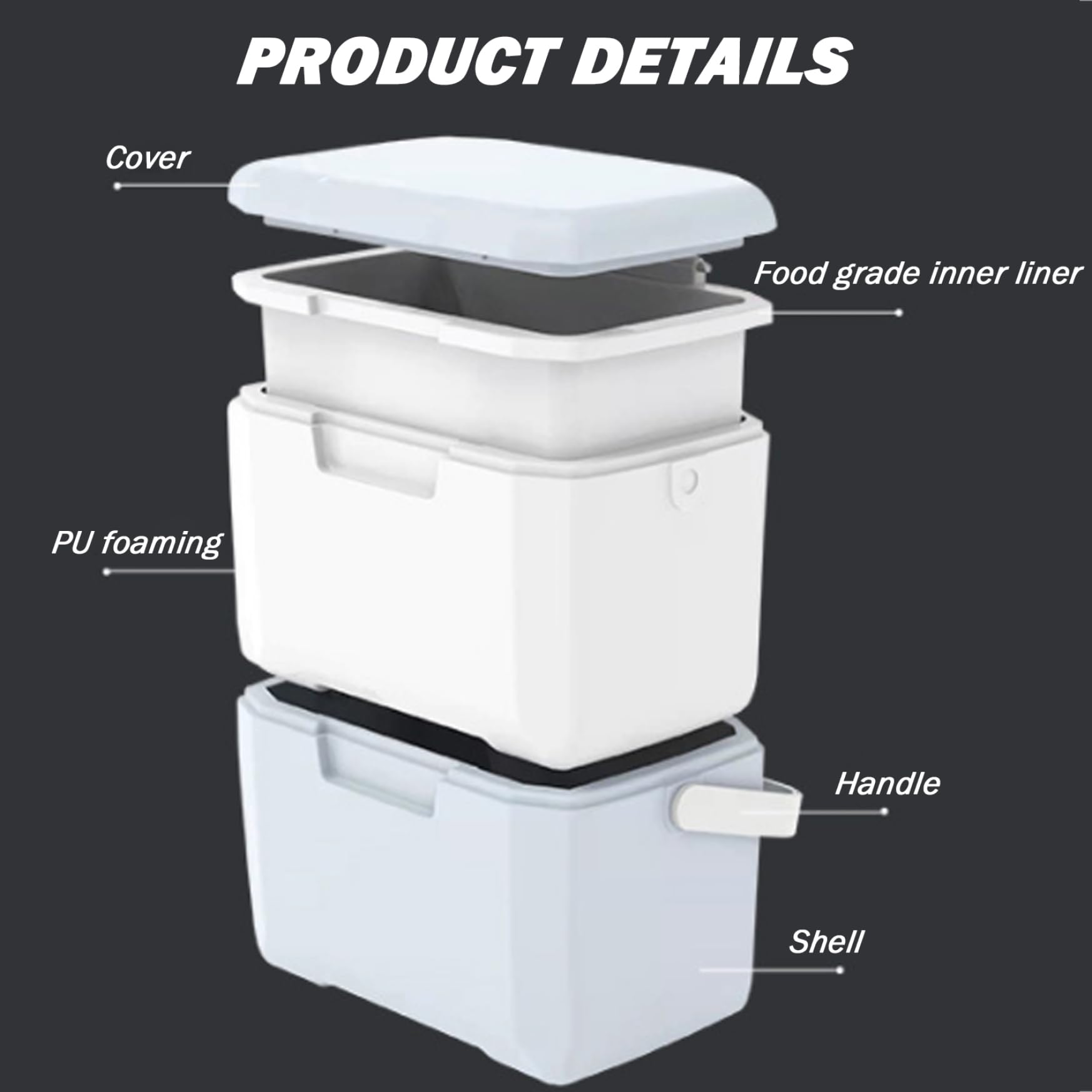 Tuimiyisou 5qt cooler under rugged construction for camping use.