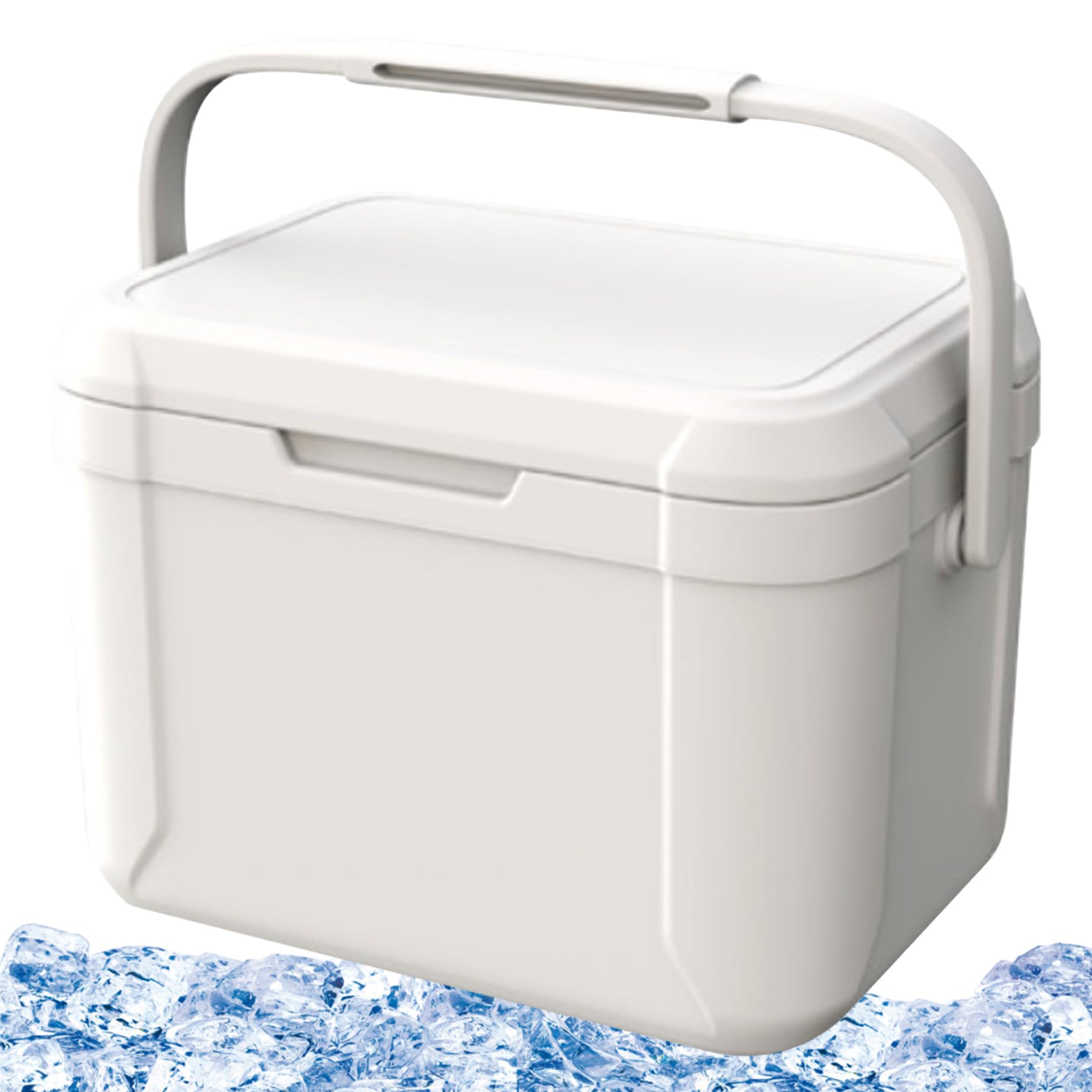 Tuimiyisou hard cooler 5qt closed lid demonstrates durable PU insulation.