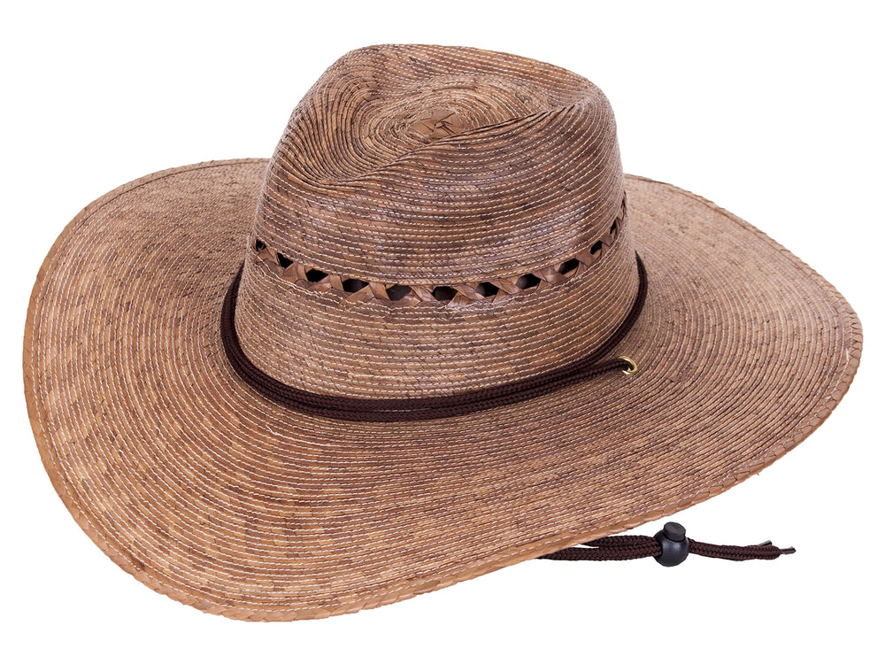 Tula Gardener Lattice Hat Tan - Small/Medium, front view with inner stretch sweat band