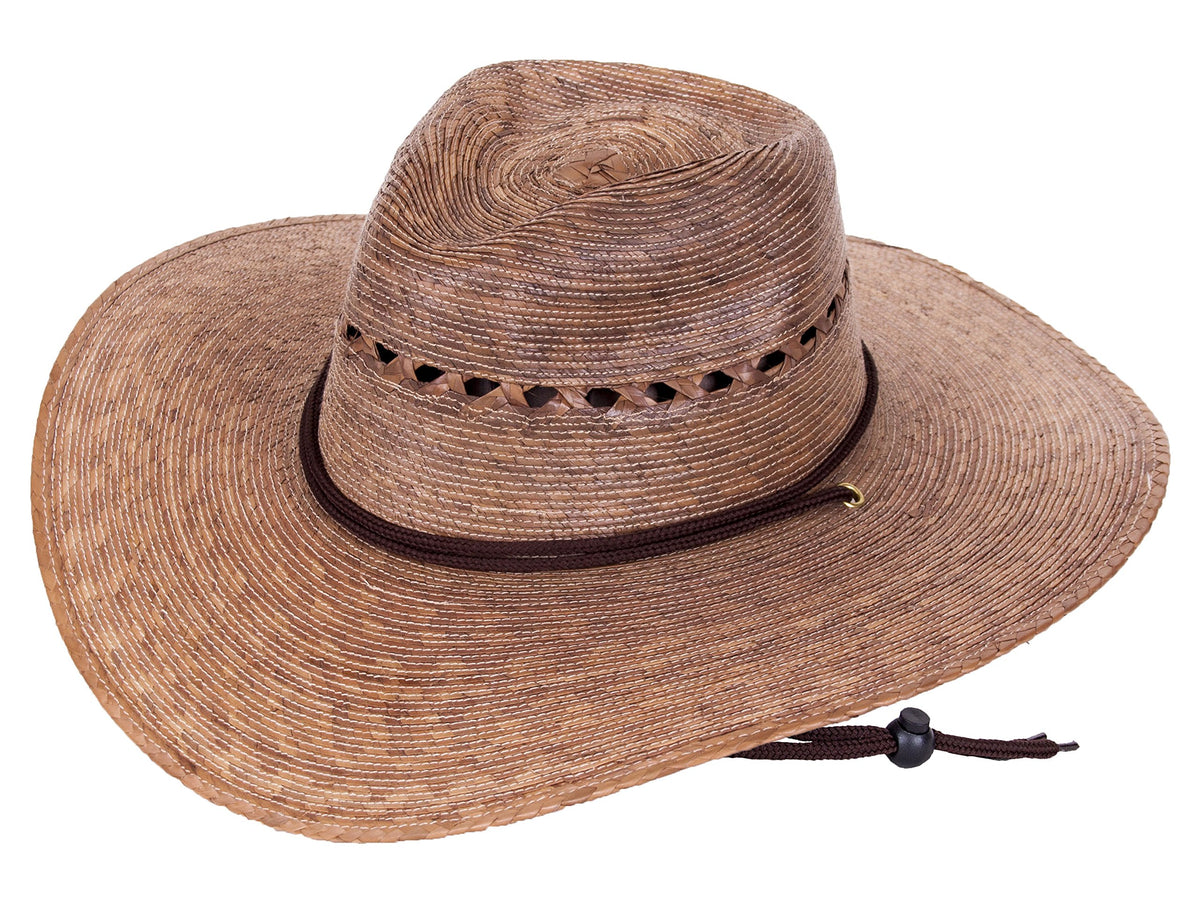Tula Gardener Lattice Hat Tan - Small/Medium, front view with inner stretch sweat band