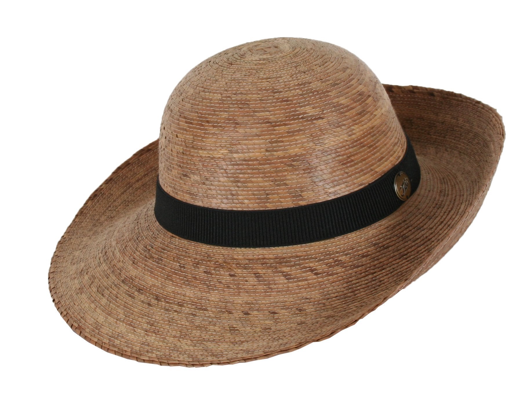 Tula Women's Chloe Medium wide-brim hat in natural palm fiber with UPF 50+ sun protection