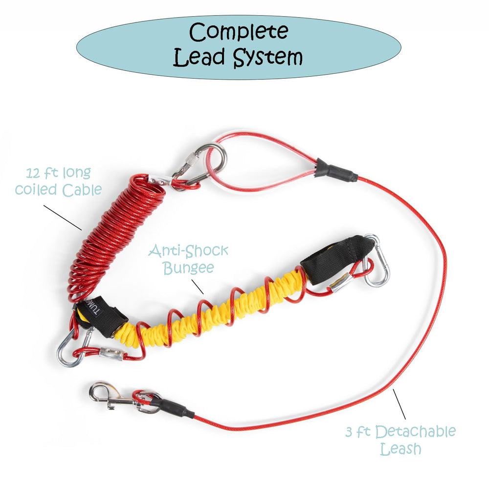 Tumbo Xtreme triple-pulley-system ensures smoother rides for energetic dogs.