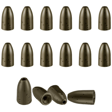 Storage box with 16 tungsten bass weights