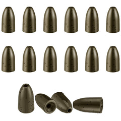 Storage box with 16 tungsten bass weights