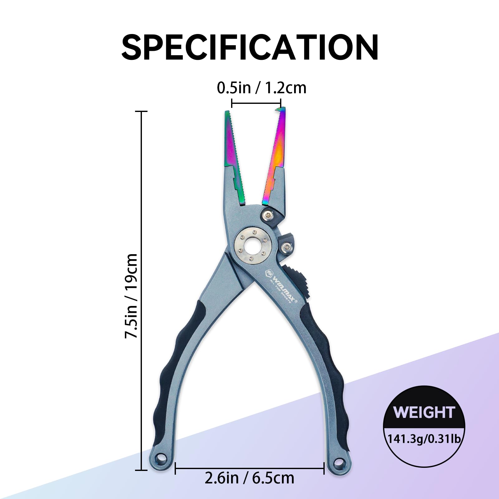 Tungsten carbide cutter on fishing pliers