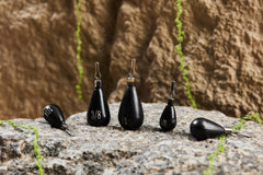 Close-up of teardrop tungsten weight 1/2 oz
