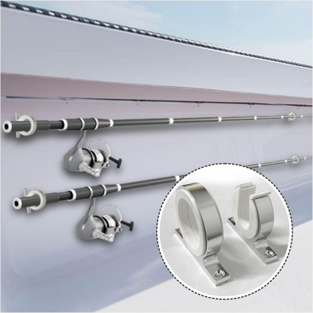 TuoP Boat Rod Hanger installed on ceiling shows versatile mounting options.