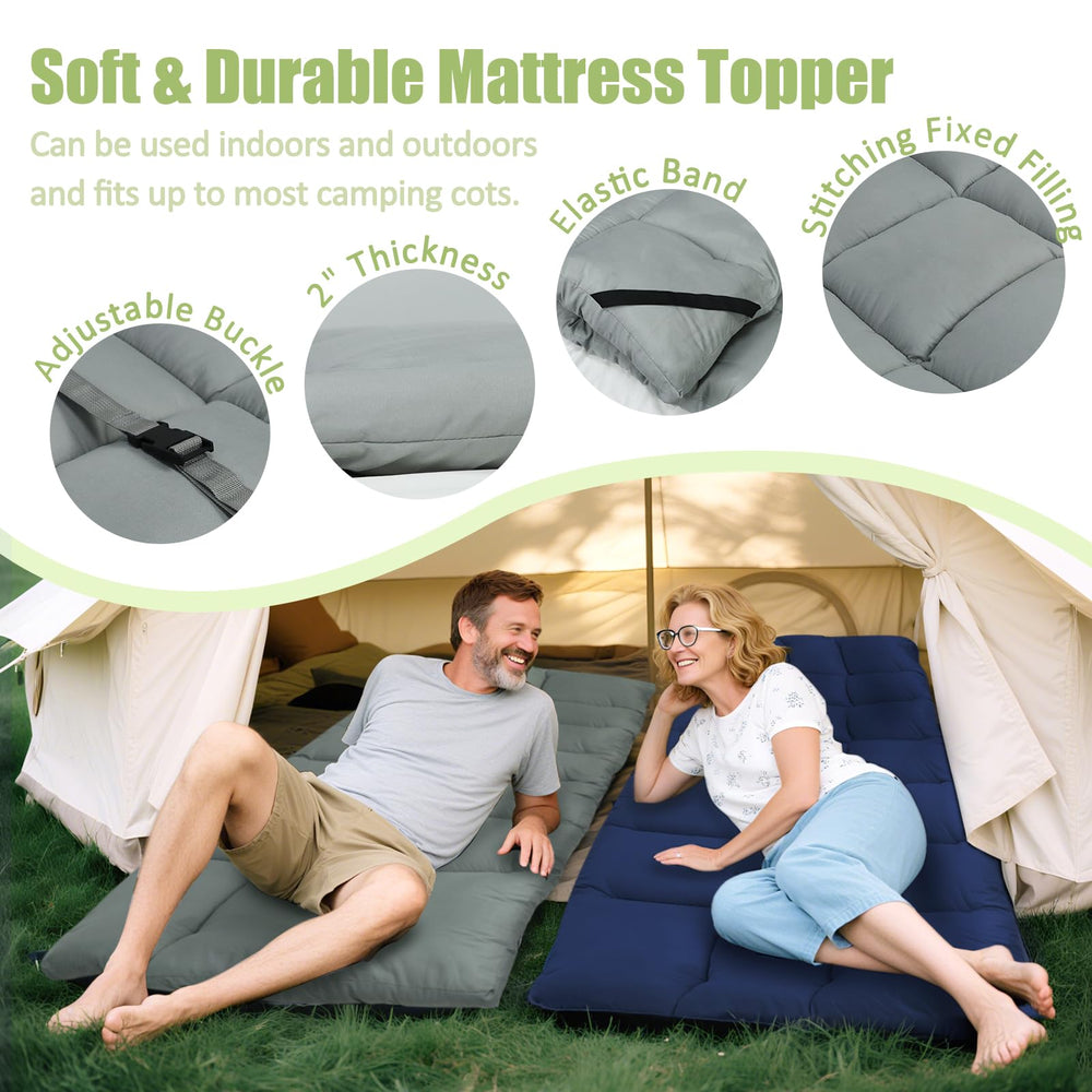 Tuphen cot pad non-slip rope corners ensuring secure sleep