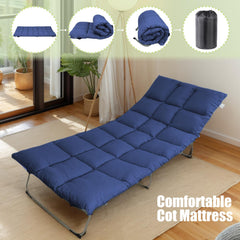 Tuphen cot pad roll-up storage shows lightweight portability for camping.