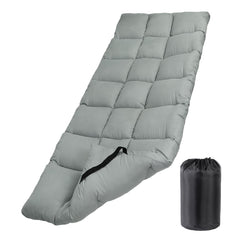 Tuphen cot pad soft plush topper showing 75x30 size for camping comfort