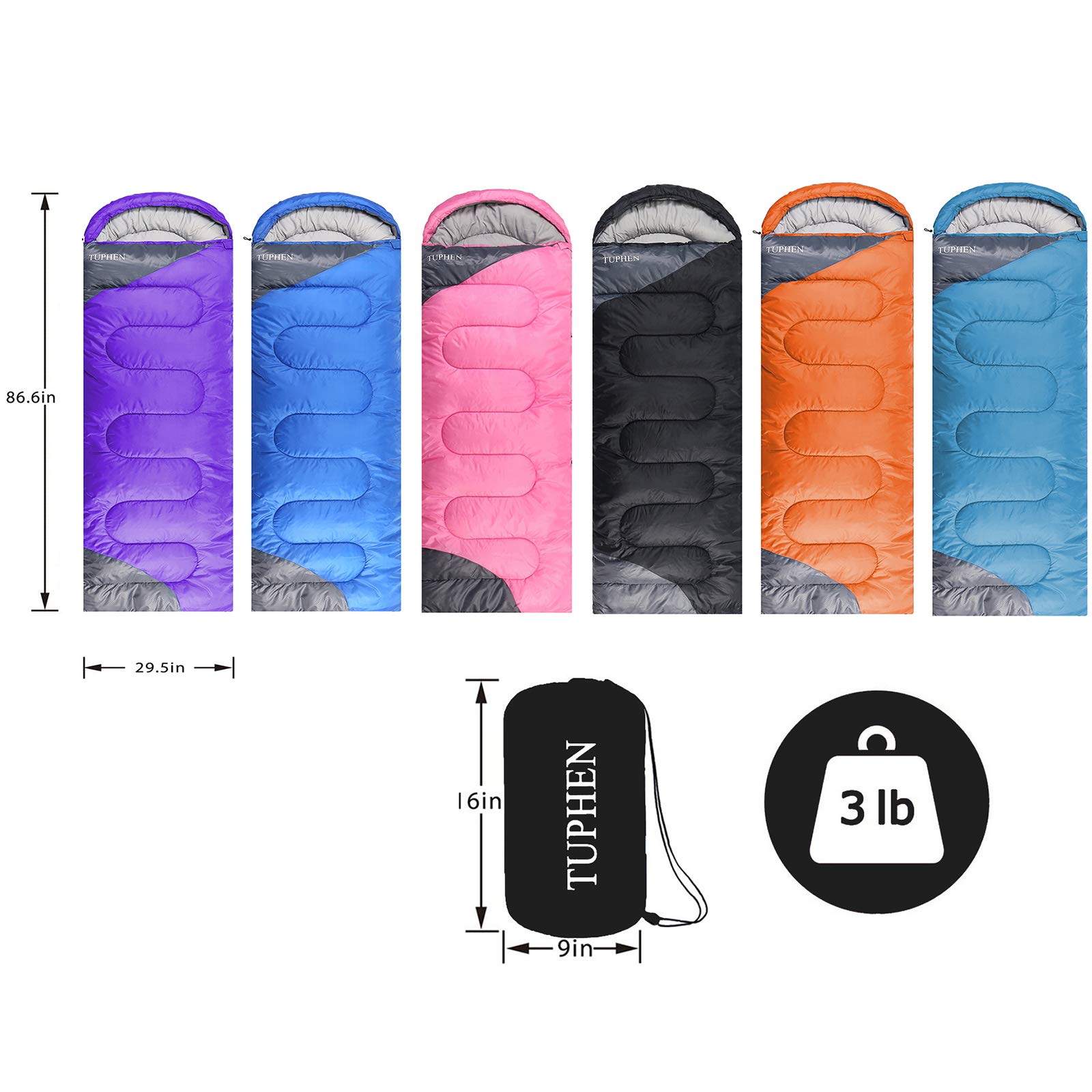 Tuphen microfiber liner soft-touch texture adds cozy inner feel.