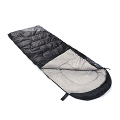 Tuphen sleeping bag adult fit showcases roomy comfort on trips.