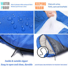 Tuphen sleeping bag kids space provides extra room for family adventures