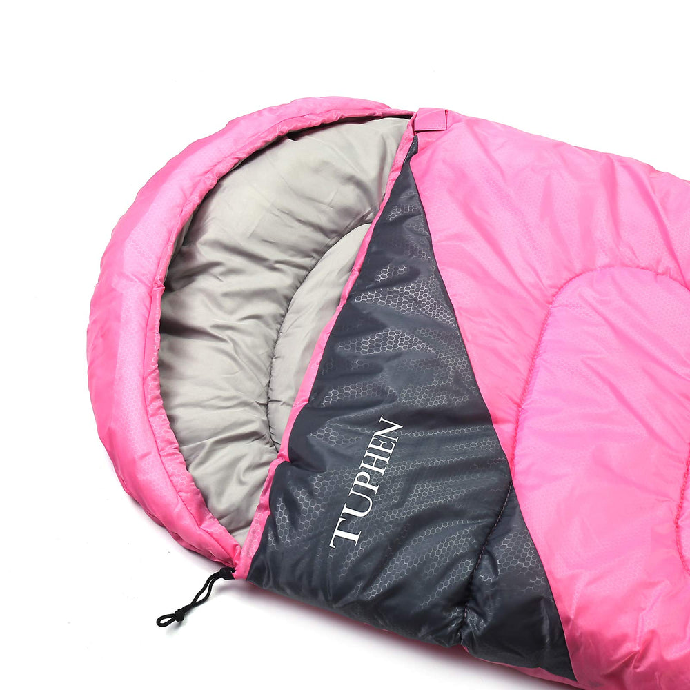Tuphen sleeping bag travel-friendly care with wipe-clean or machine wash.