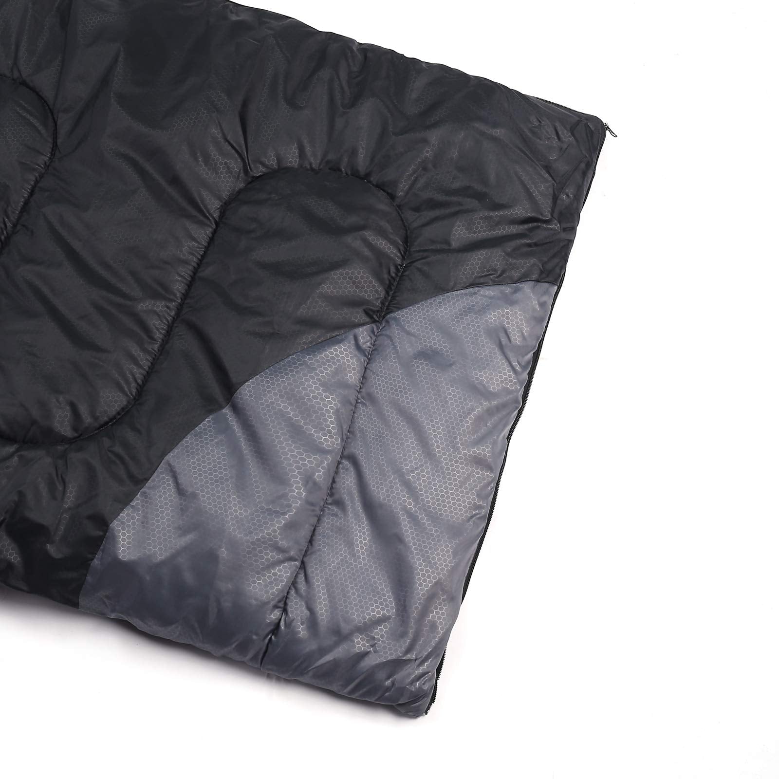 Tuphen sleeping bag waterproof shell close-up highlights durable fabric.