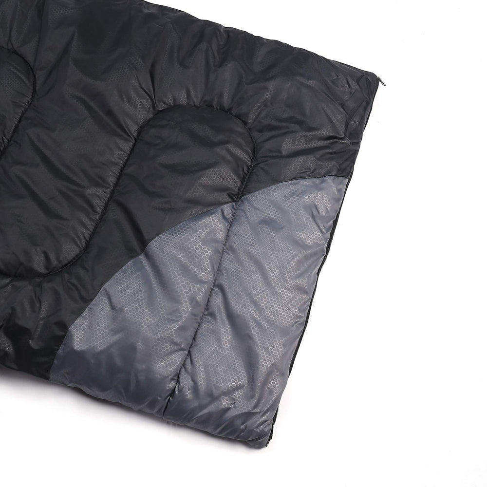 Tuphen sleeping bag waterproof shell close-up highlights durable fabric.