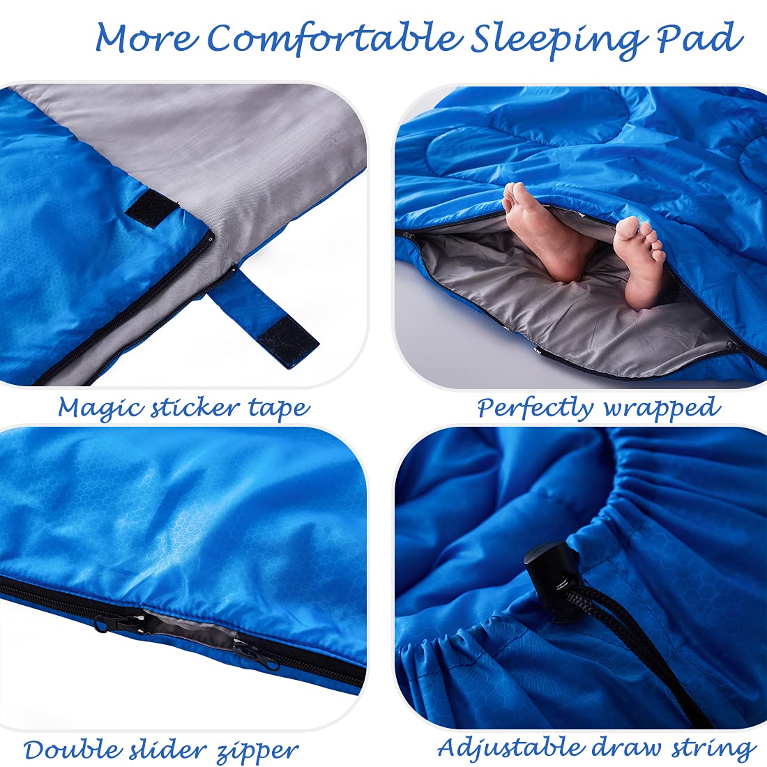 Tuphen waterproof nylon shell protects against moisture during camping nights