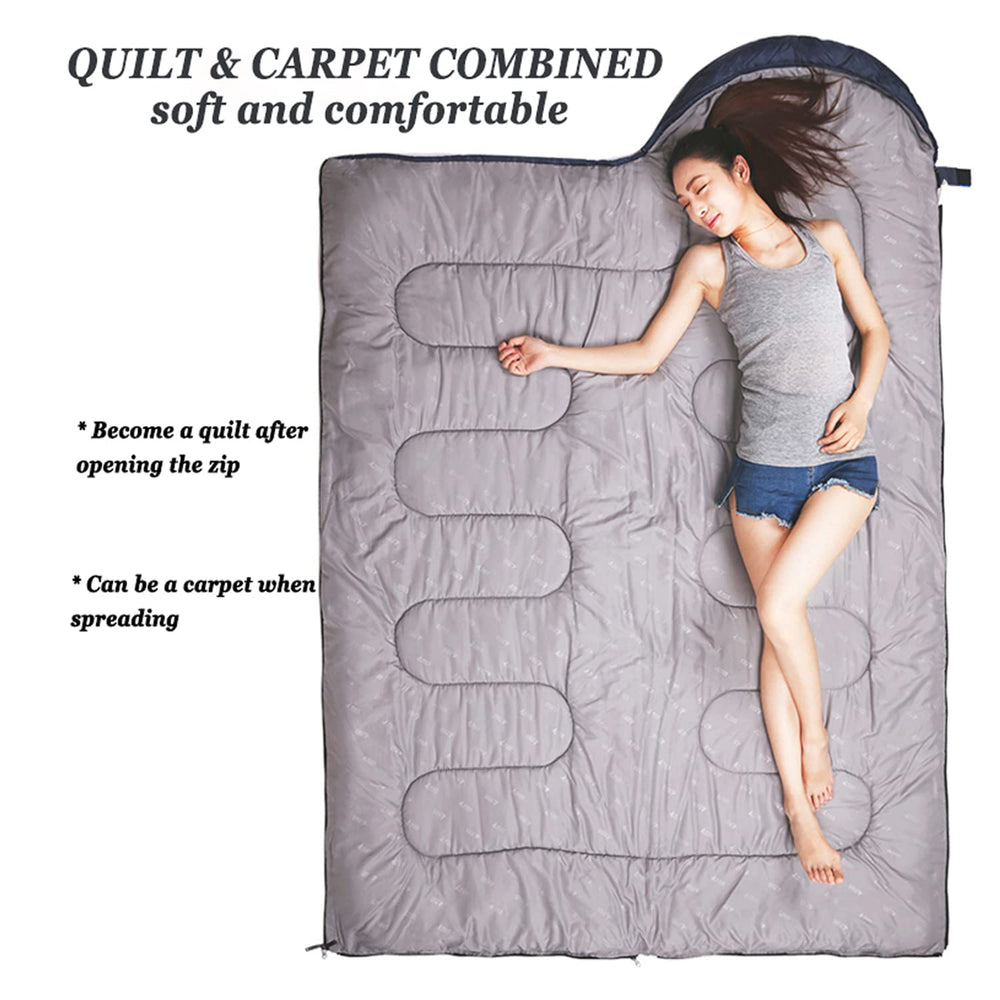 Tuphen XL sleeping bag easy-clean highlights wipeable surface for quick maintenance.