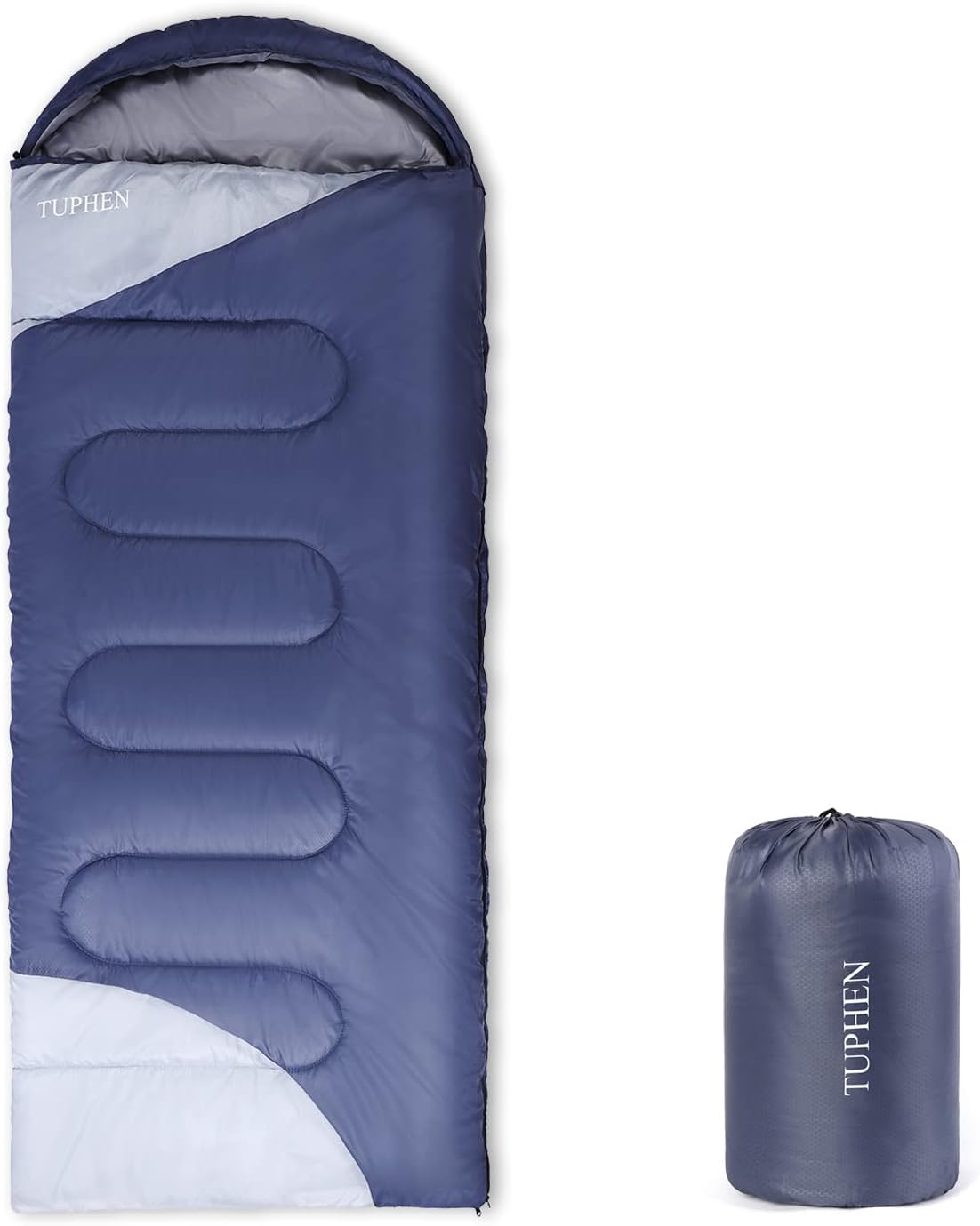 Tuphen XL sleeping bag waterproof outer shell keeps you dry on outdoor trips.