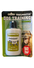 Turner Richards TrailMaster pheasant scent bottle supports focused puppy training and steady hunting.