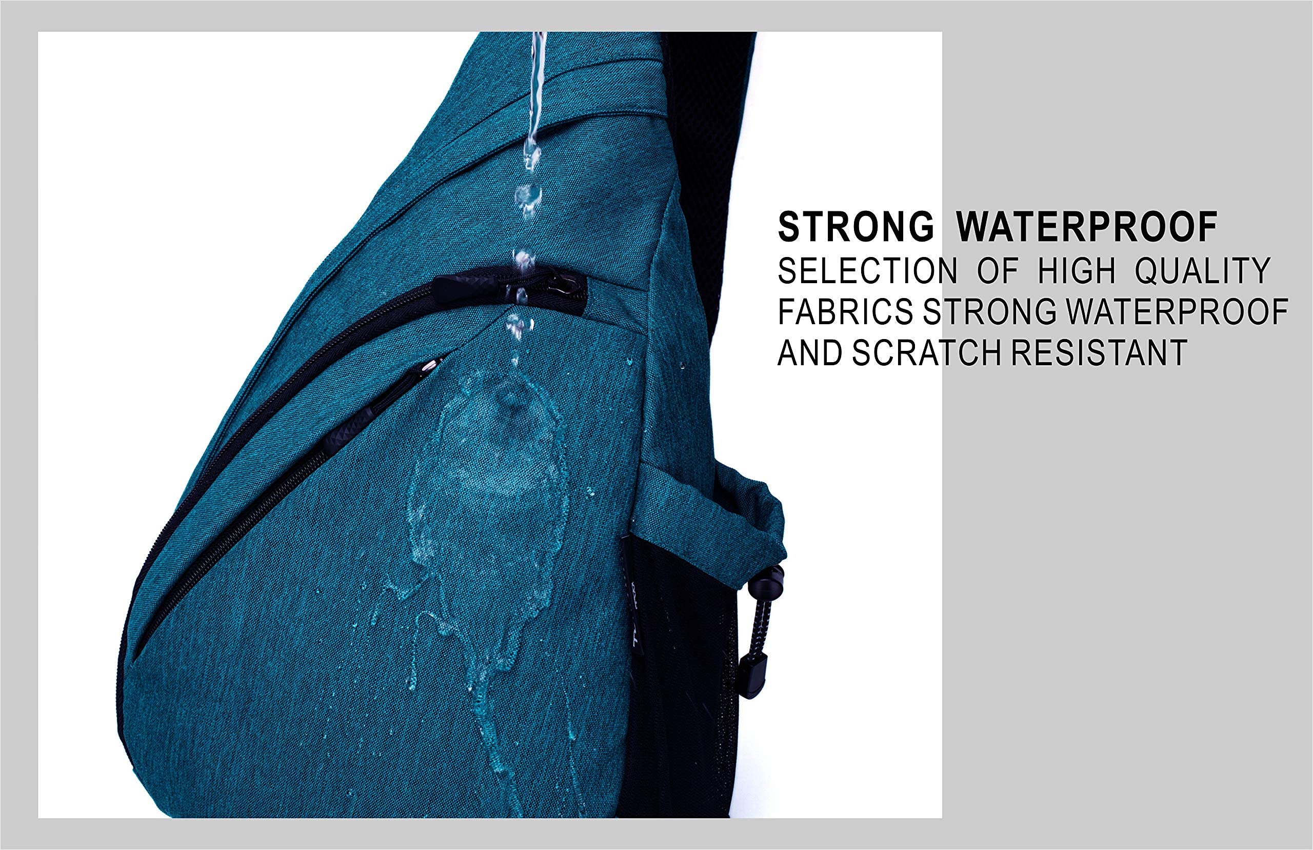 TurnWay adjustable shoulder strap fits a wide range of bodies.