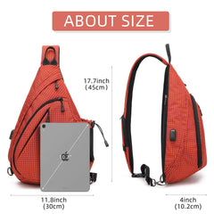 TurnWay sling bag water bottle pocket keeps hydration within reach