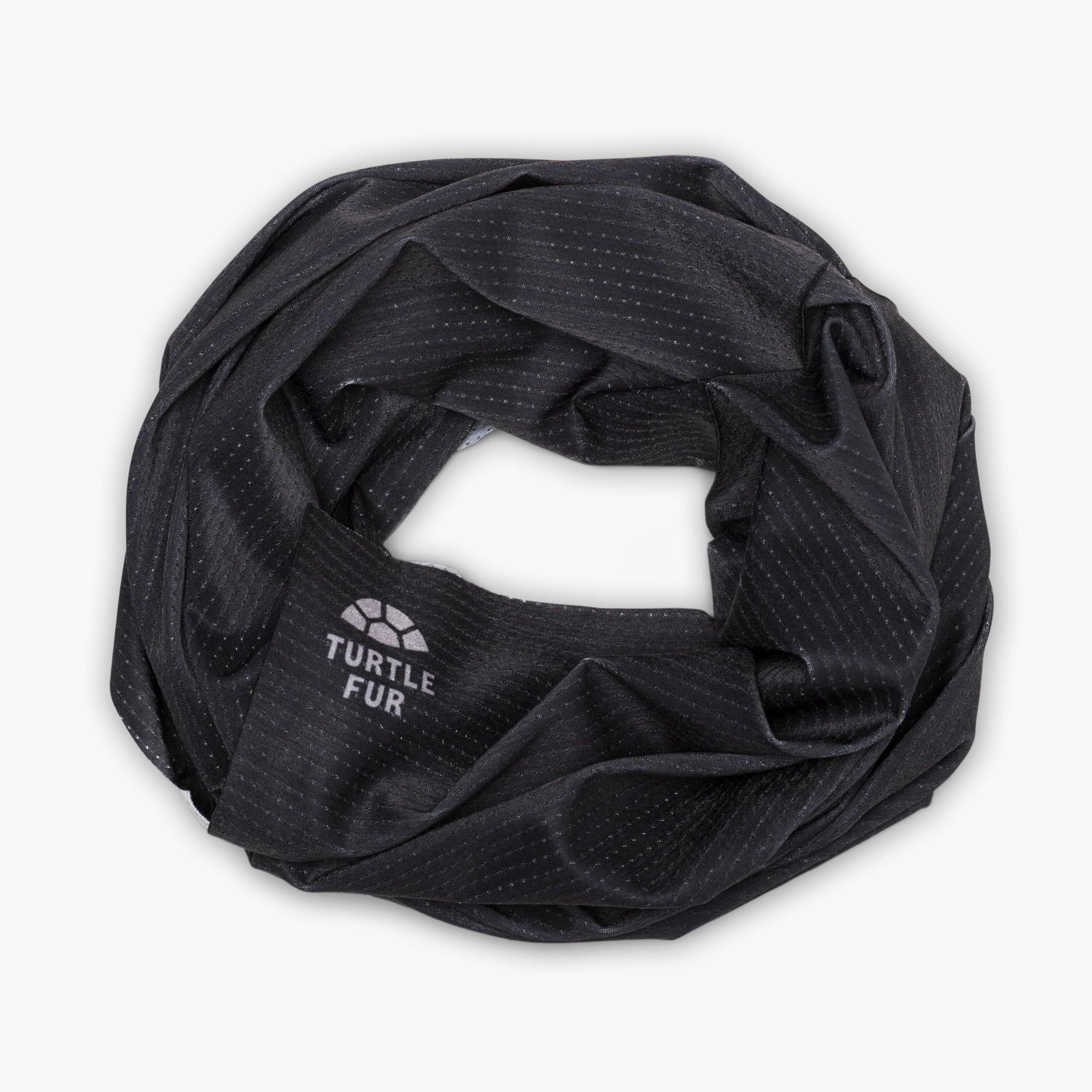 Turtle Fur Comfort Ice Tube worn for full face and neck coverage during sun exposure.