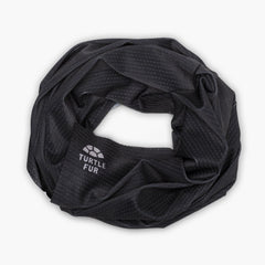 Turtle Fur Comfort Ice Tube worn for full face and neck coverage during sun exposure.