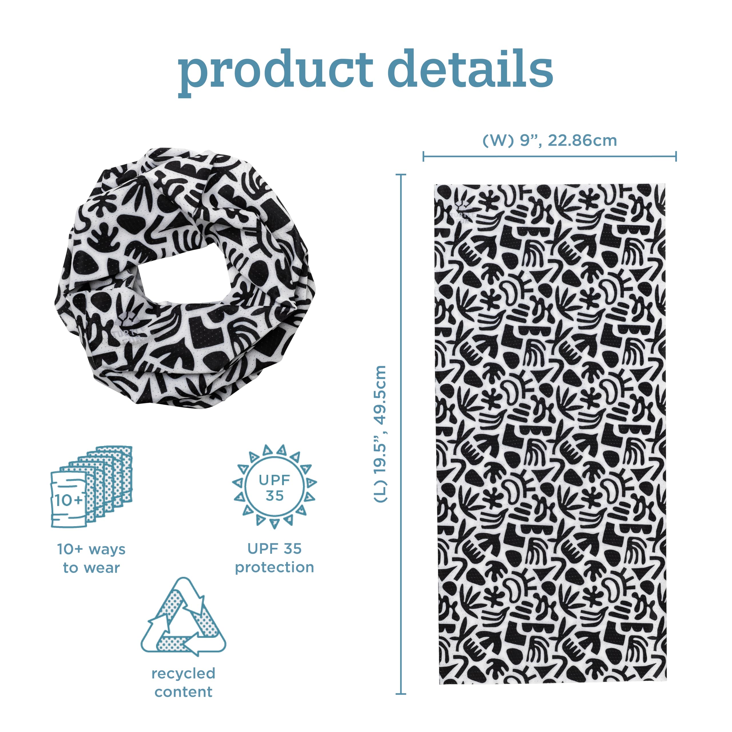 Turtle Fur Comfort Ice Tube UPF 35 shields skin during sun exposure.