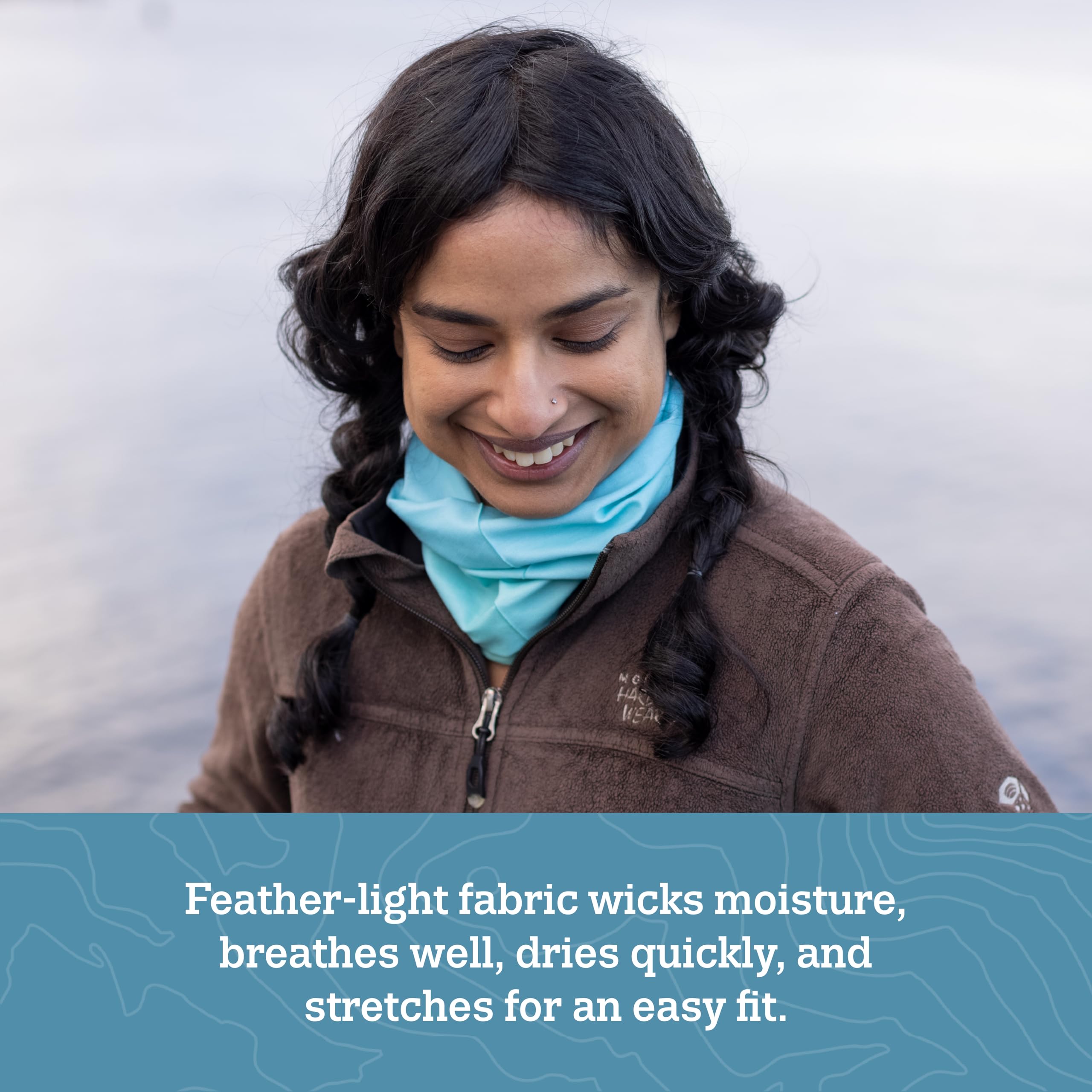 Turtle Fur Comfort Shade Tube Washable and quick-drying in Seafoam.
