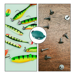 Compact, portable tackle box for fishing gear