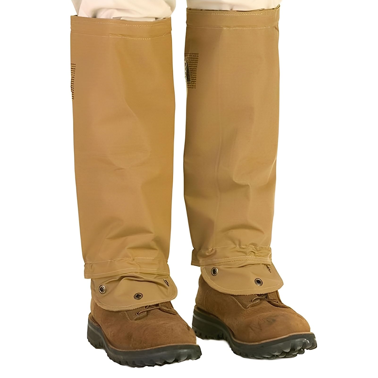 TurtleSkin Husky SnakeArmor gaiters front view for rugged desert protection.