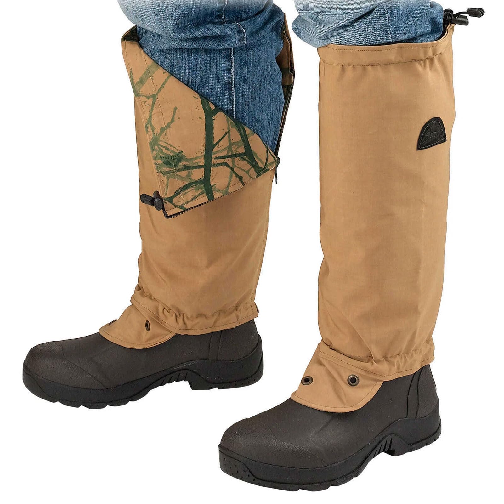 TurtleSkin Husky SnakeArmor gaiters in khaki shield ankles in brushy terrain