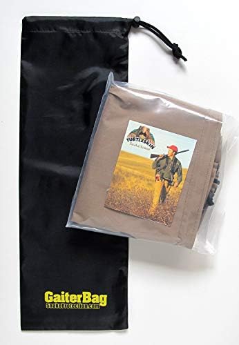 TurtleSkin SnakeArmor folded-compact gaiters ready for backpacking storage.
