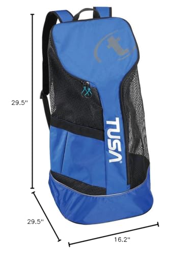 TUSA BA-0103 81L capacity fits complete dive or snorkeling gear.