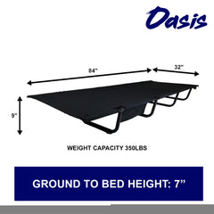 Tuscany Pro Big Grizzly Cot folded in carry bag for easy transport.