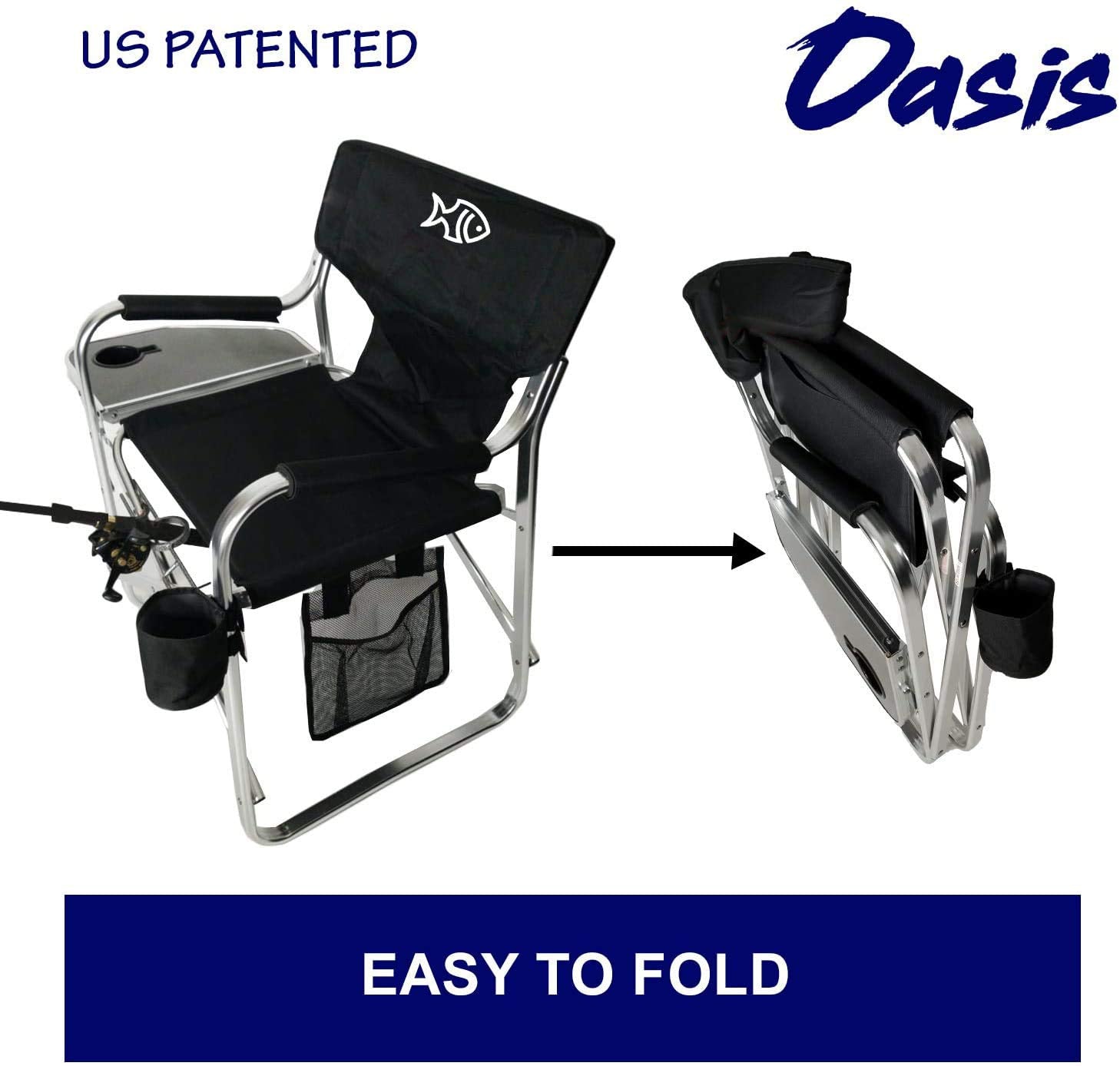 Tuscany Pro Oasis foam padded armrests for comfortable lounging.