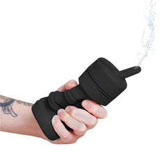 TUSHY travel bidet collapsible case demonstrates discreet portability for camping and outdoors