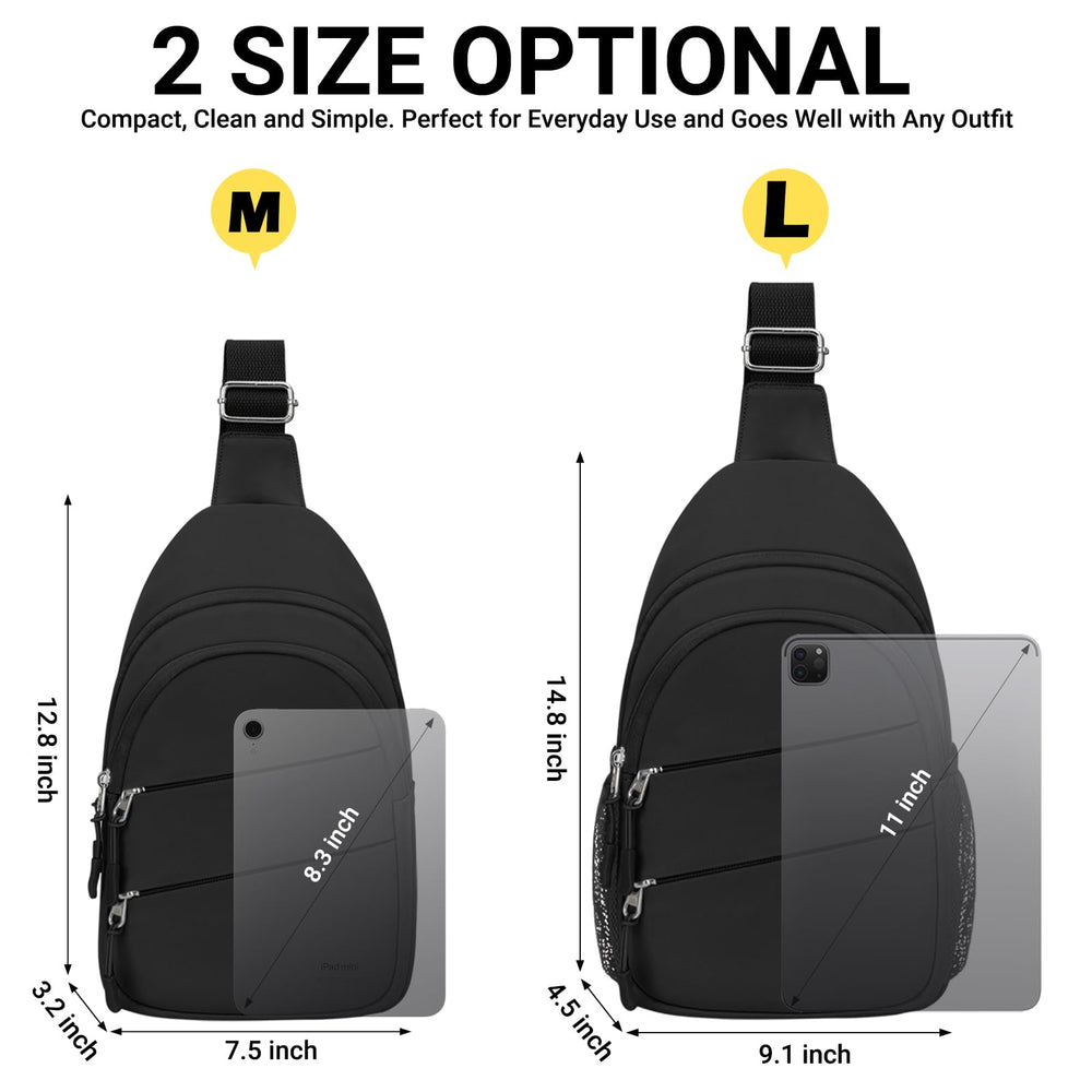 Tuwubi crossbody bag worn as daypack versatility in casual travel