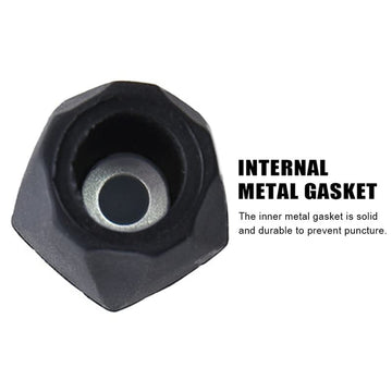 Tvoip trekking pole tip traction on gravel surface.